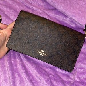 Authentic Coach Crossbody Wallet